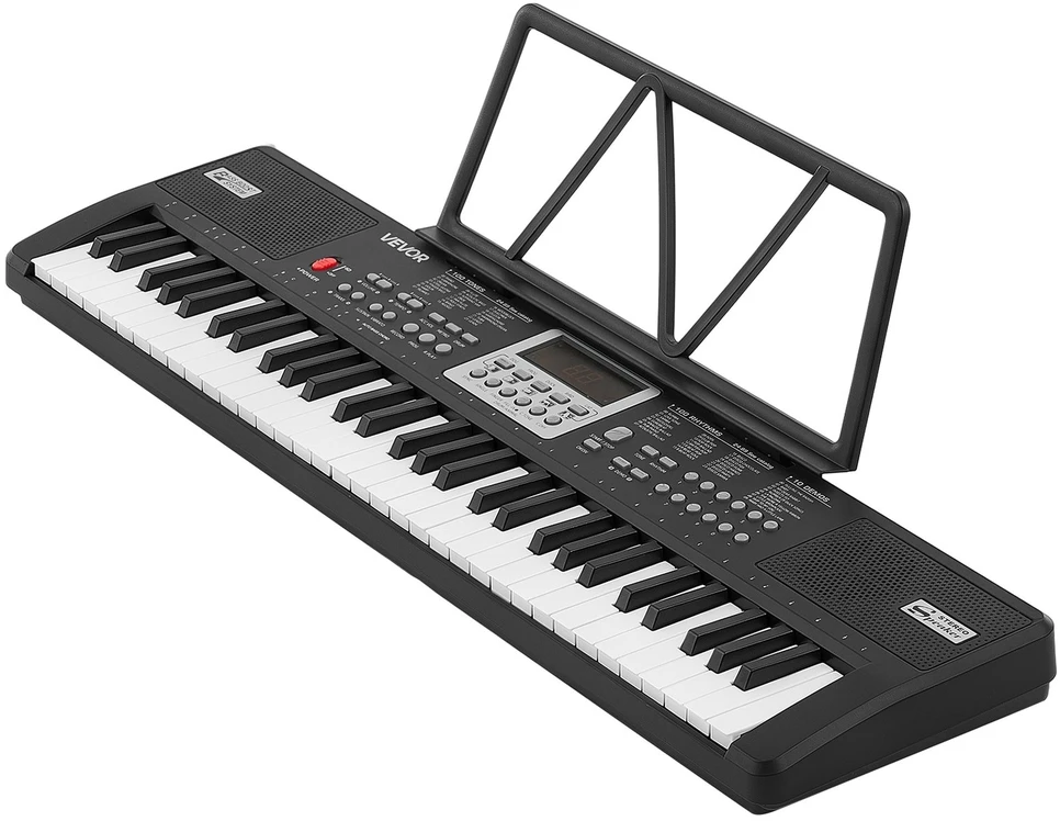 VEVOR Skaitmeninis pianinas 61 klavišo, juodas