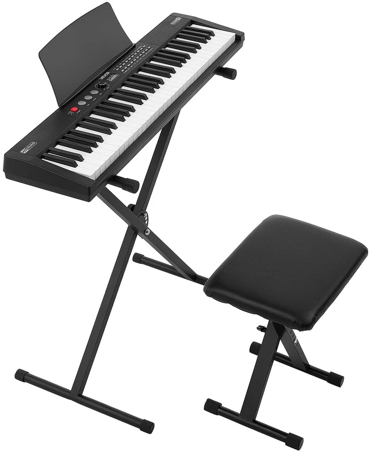 VEVOR Skaitmeninis pianinas 61 klavišo su stovu ir suoliuku