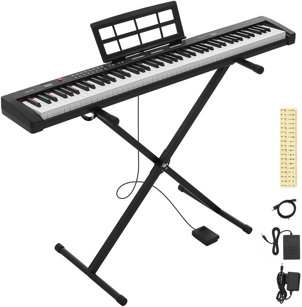 VEVOR Skaitmeninis pianinas 88 klavišai pradedantiesiems