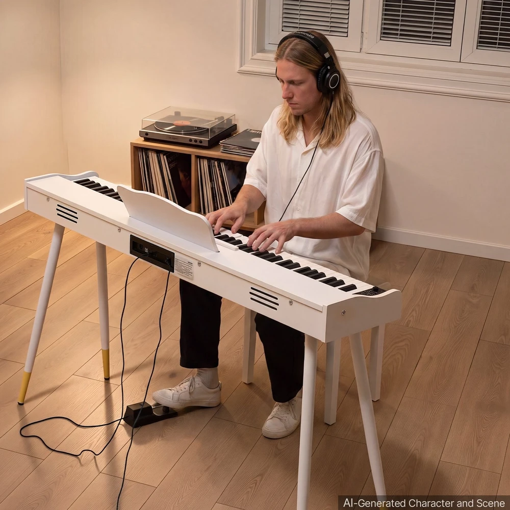 VEVOR Skaitmeninis pianinas 88 klavišų su stovu