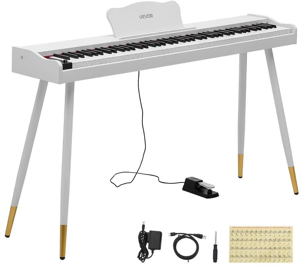 VEVOR Skaitmeninis pianinas 88 klavišų su stovu