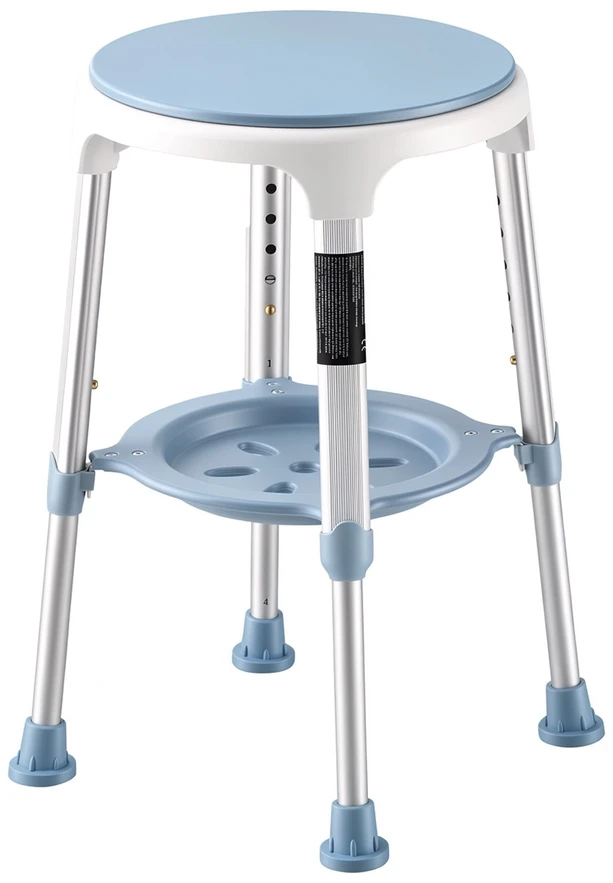 VEVOR Sukama dušo kėdė 360°, reguliuojamo aukščio