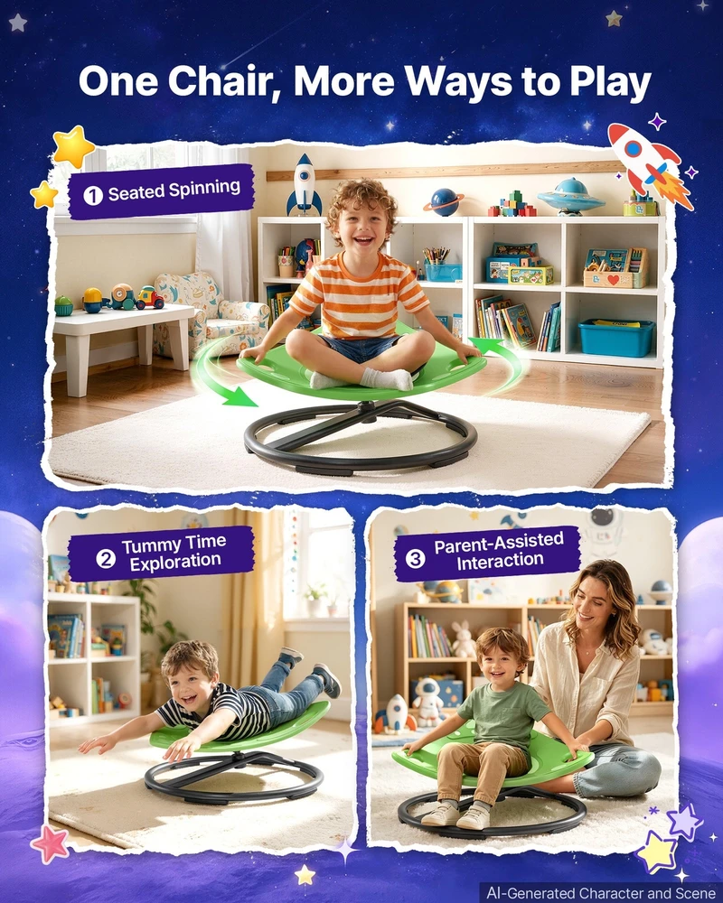 VEVOR Sukamoji kėdė vaikams su autizmu 3–12 m.