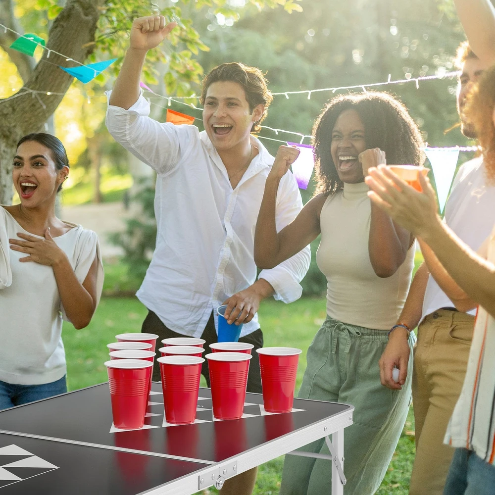 VEVOR Sulankstomas beer pong stalas 2,4 m