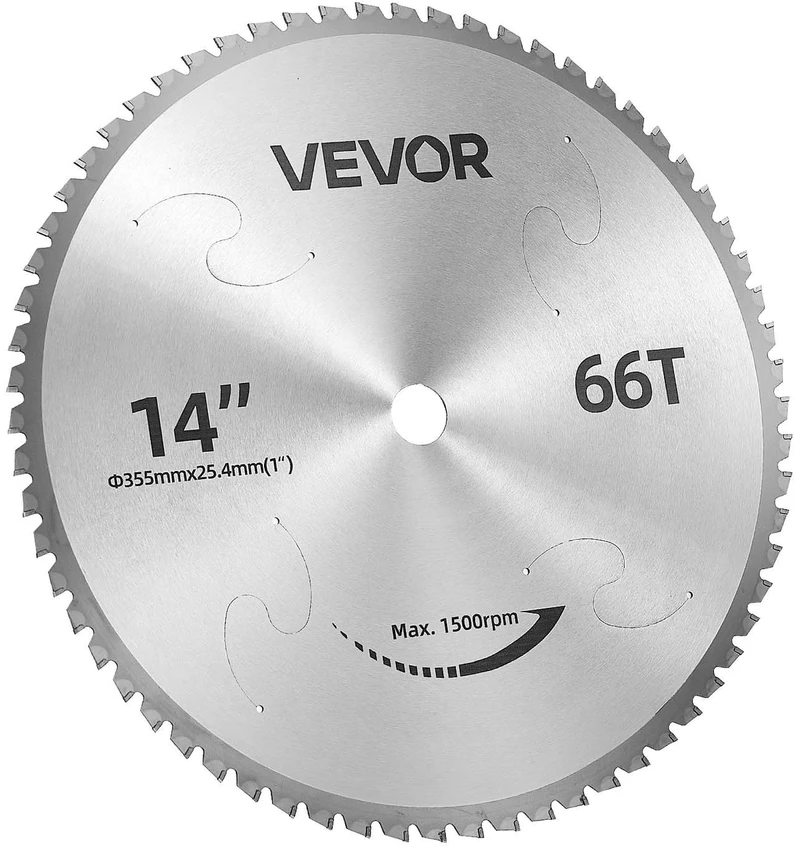 VEVOR Švytuoklinio pjūklo diskas 355,6 mm 66T