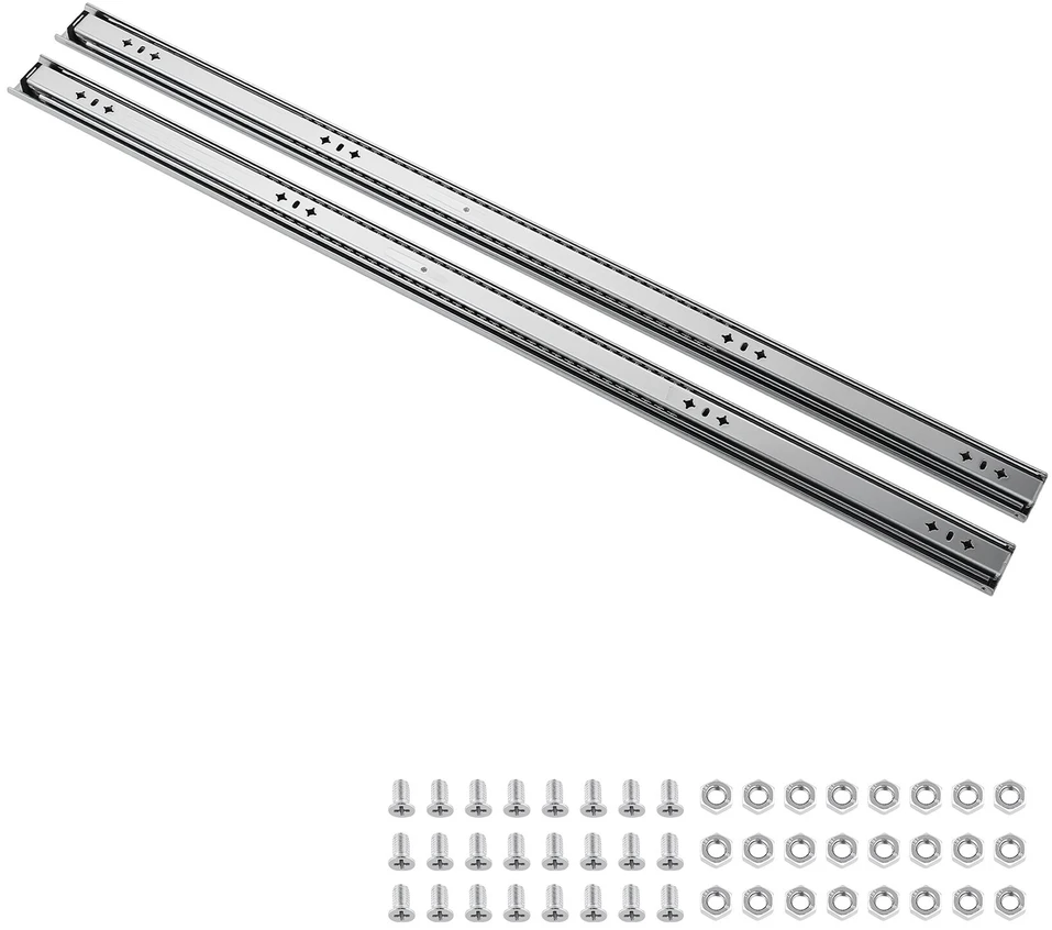 VEVOR Teleskopiniai stalčiaus bėgeliai, 100 cm, 120.2kg