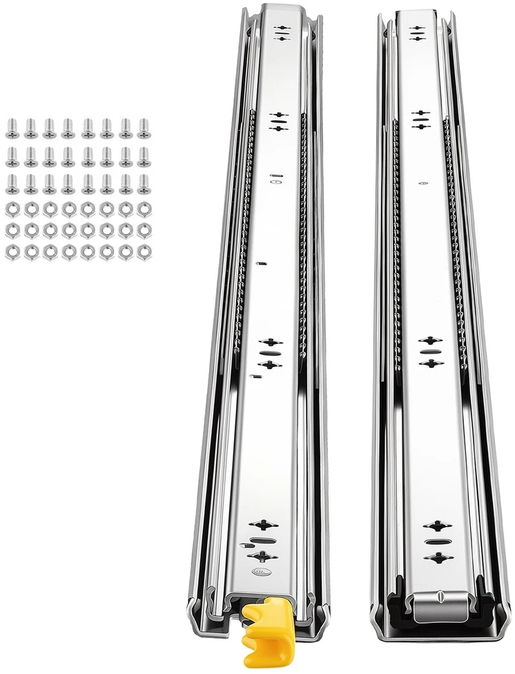 VEVOR Tvirti stalčių bėgeliai 100 cm su fiksatoriumi