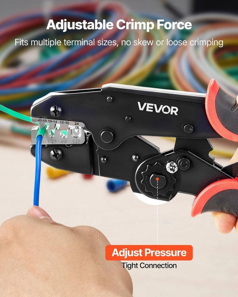 Užspaudimo replės VEVOR HSK-03BC, 0,25-6 mm²