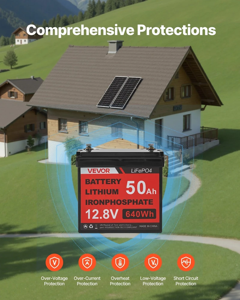 VEVOR V 200W 12V saulės energijos komplektas