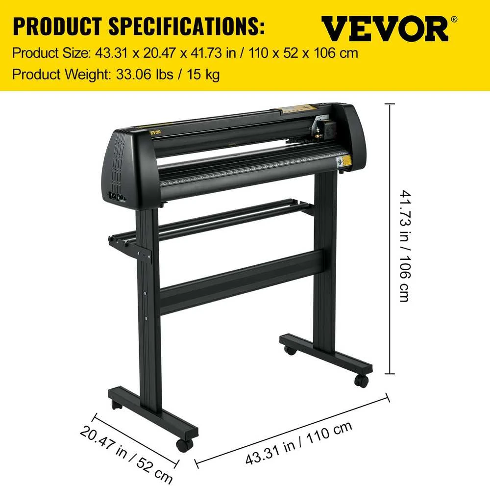 Spausdintuvas VEVOR Vinilo pjaustytuvas Signmaster 870mm su stovu