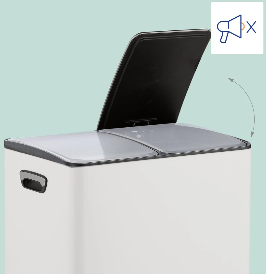 Relaxdays Virtuvės šiukšliadėžė 2x 30 litrų