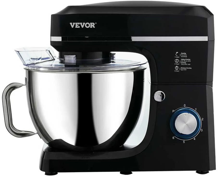 Plakiklis VEVOR Virtuvinis maišytuvas 7.84 L 1400W 6 greičiai