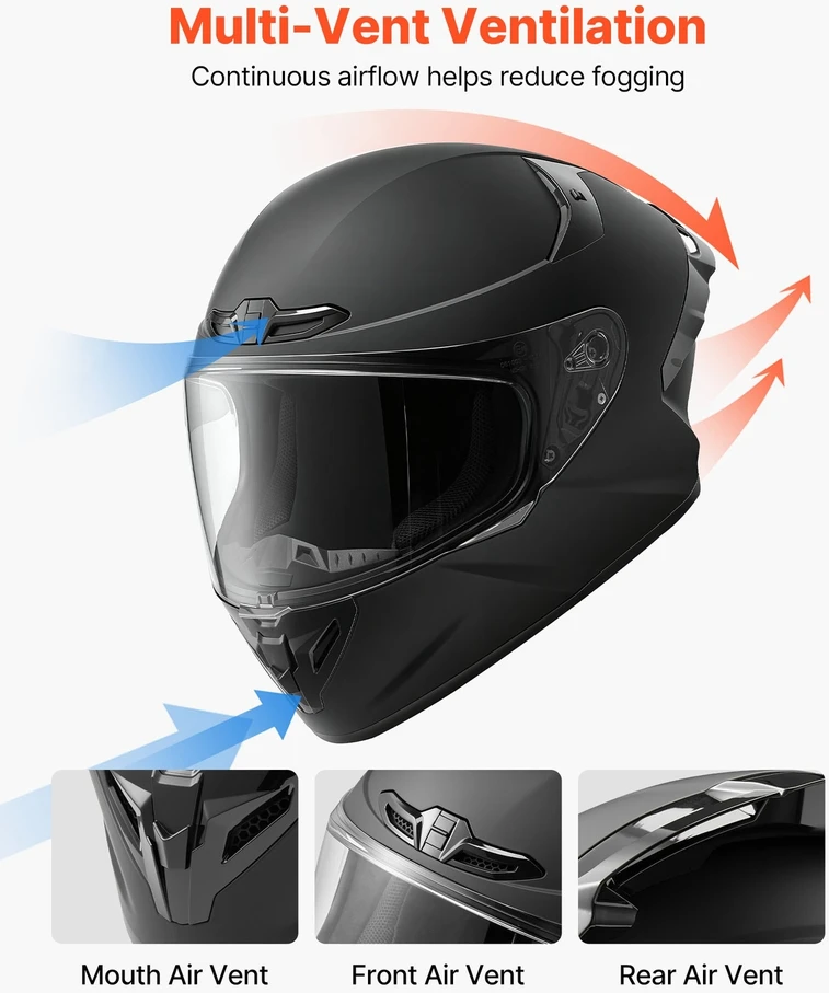 VEVOR Viso veido motociklininko šalmas
