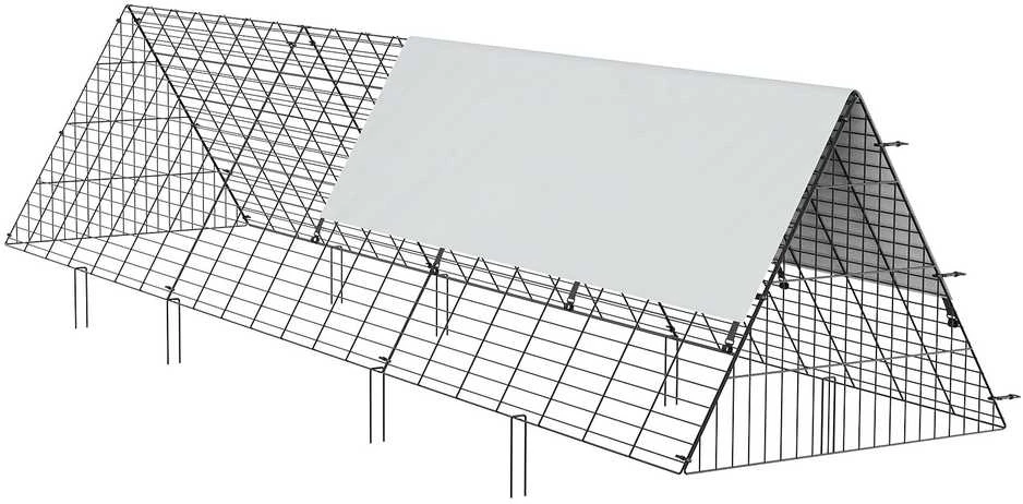 VEVOR Vištų tuneliai: 300 x 71 x 61.5 cm
