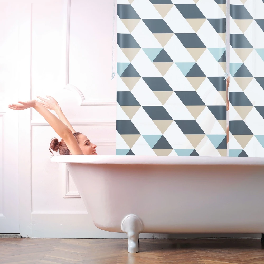 Relaxdays Vonios roletė su geometriniu dizainu