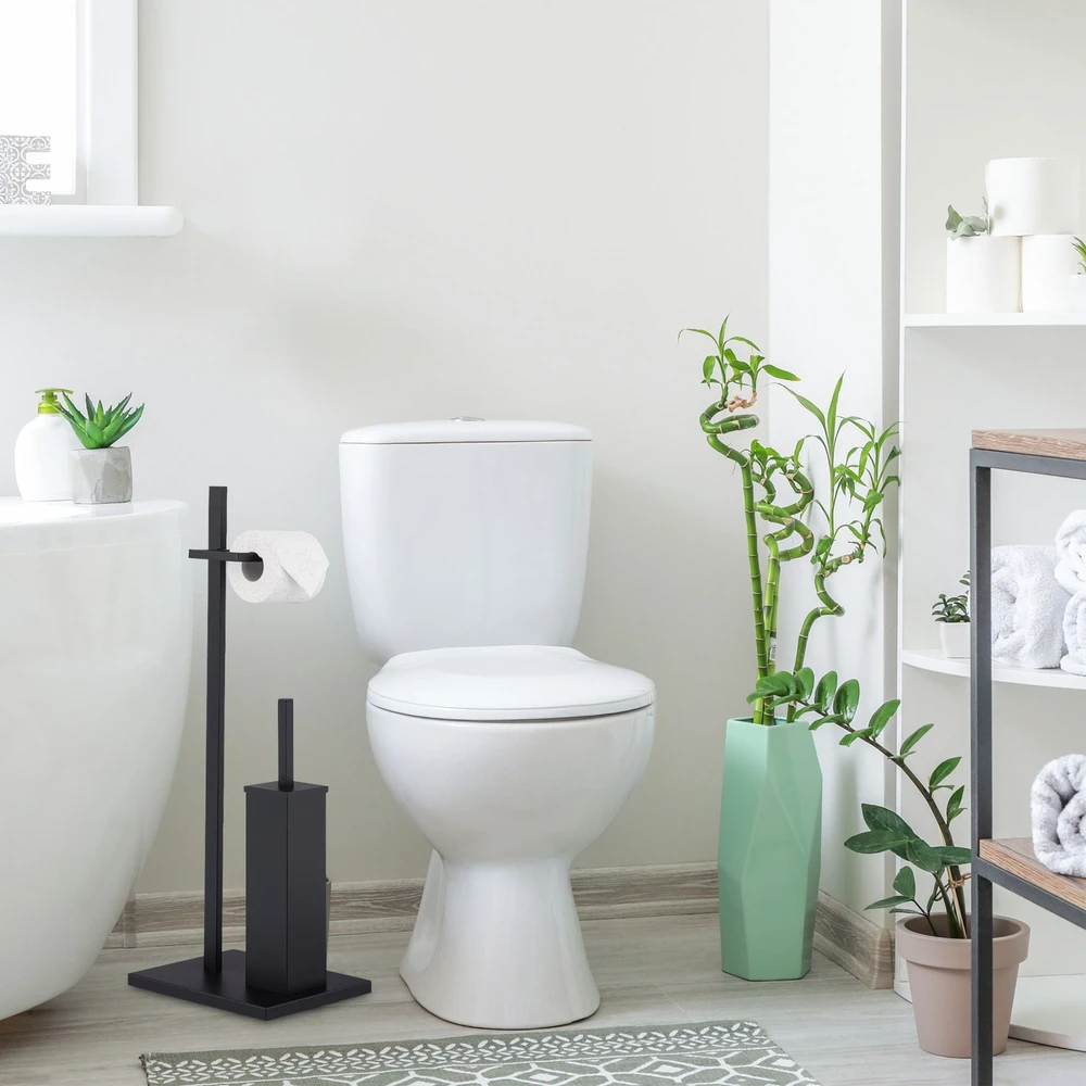 Relaxdays WC rinkinys su 3 atsarginėmis šepečio galvutėmis