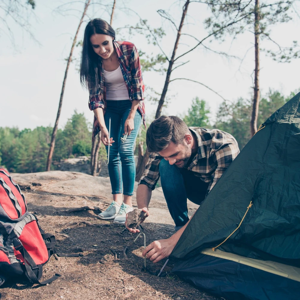 Relaxdays XL įsukamų kuoliukų į žemę rinkinys (10 vnt.)