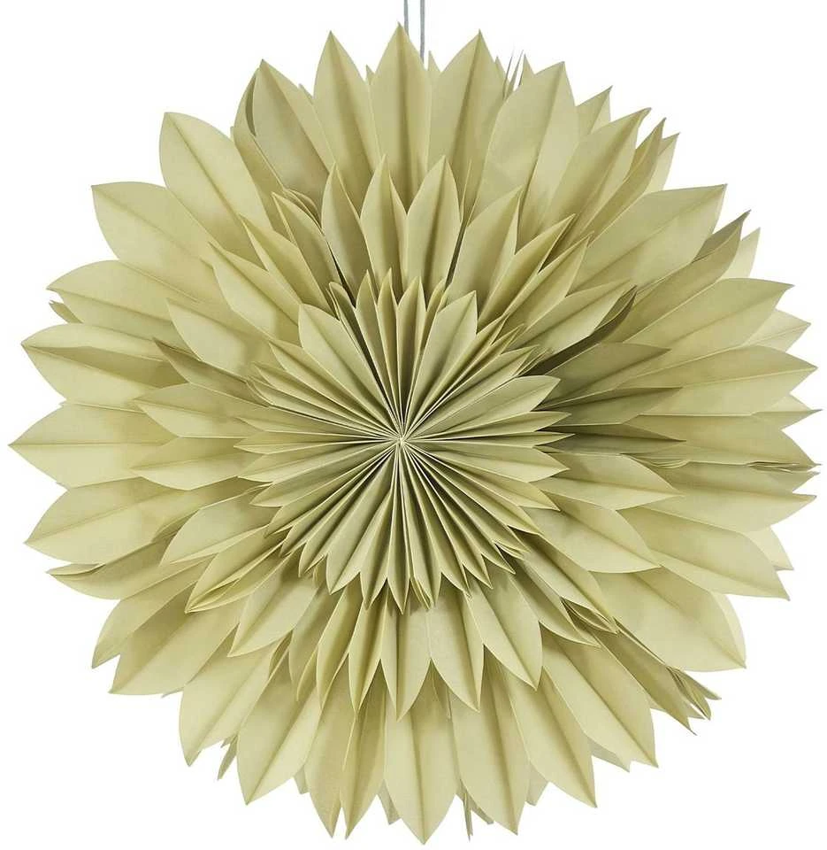 Christmas Decoration Žalia dekoratyvinė popierinė 3D žvaigždė 50 cm