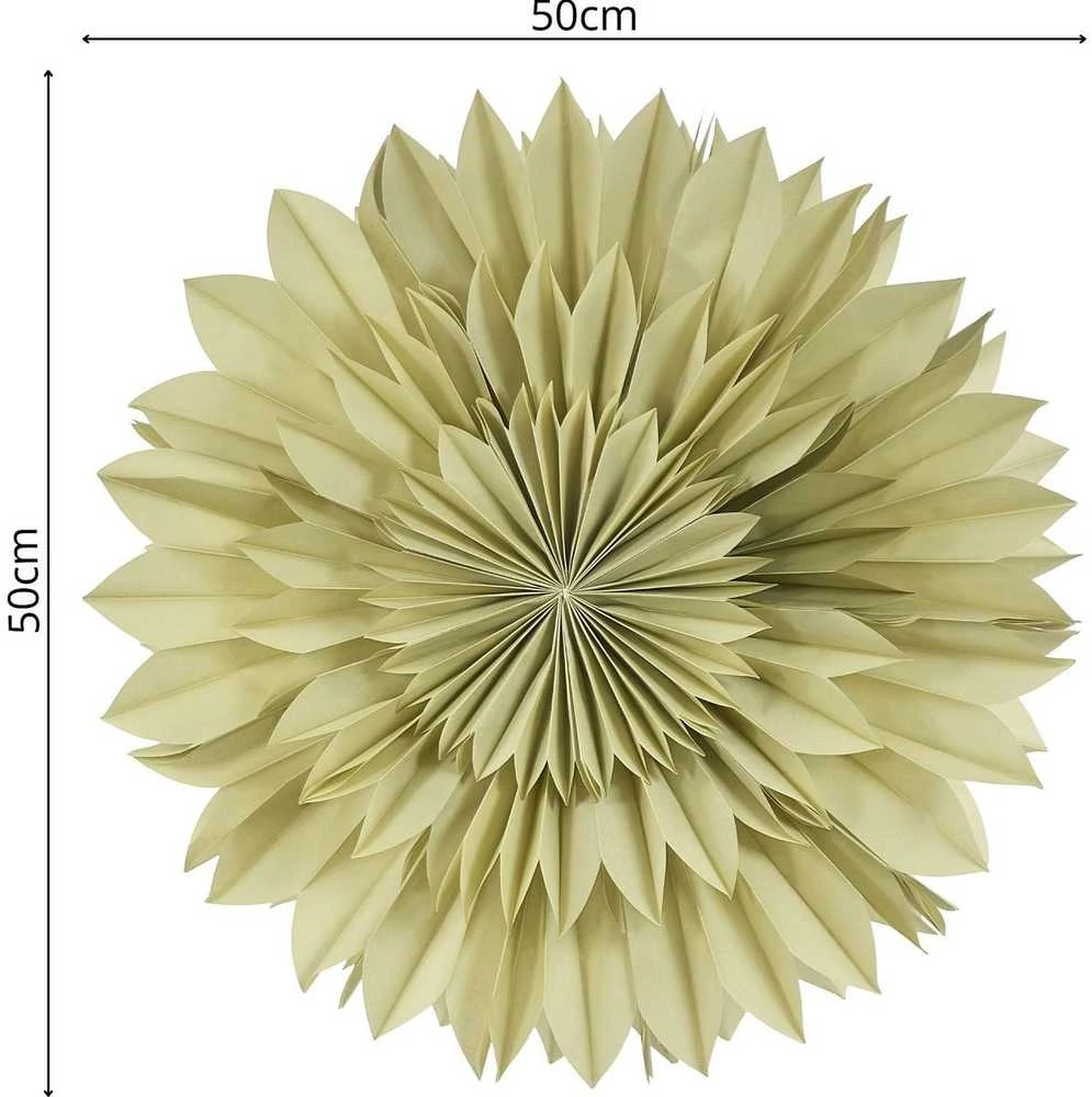 Christmas Decoration Žalia dekoratyvinė popierinė 3D žvaigždė 50 cm