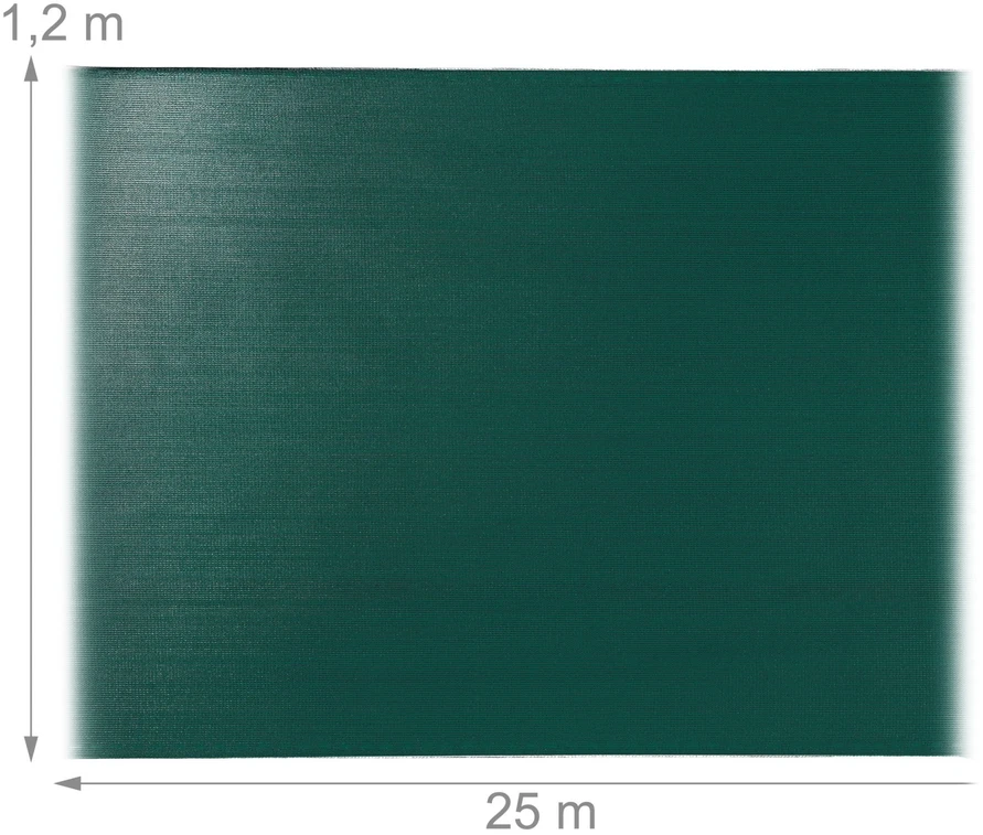Relaxdays Žalia tvoros tinklinė danga 120 cm