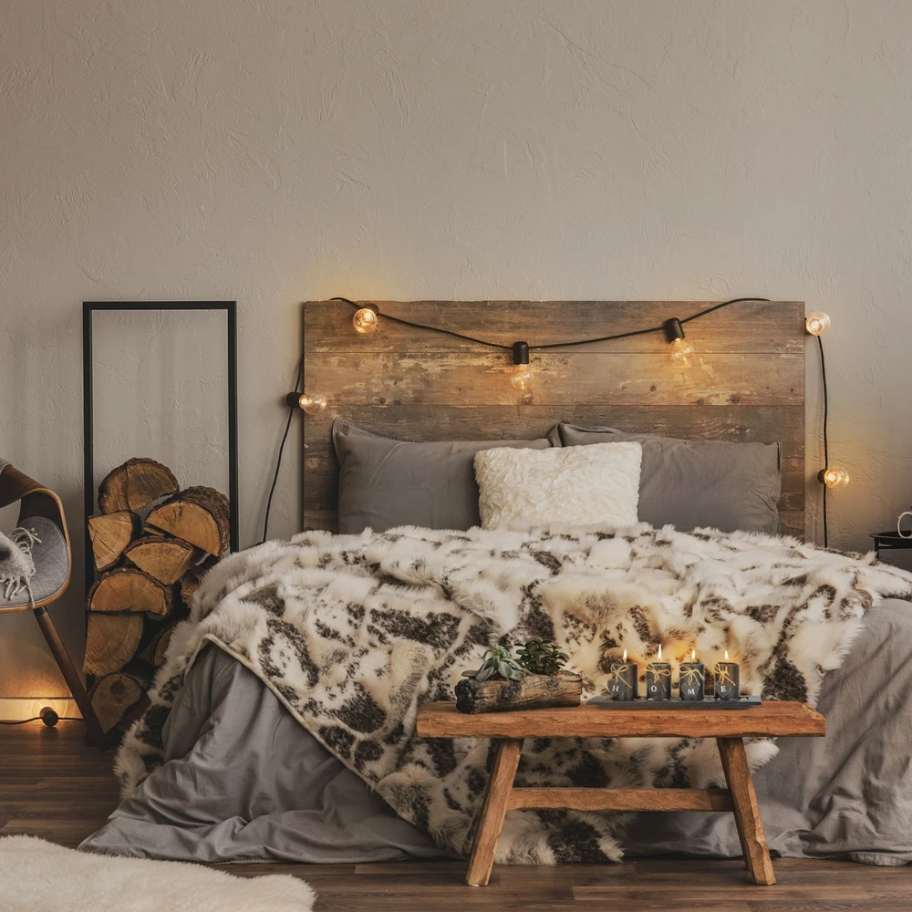Relaxdays Žvakidžių arbatinėms žvakutėms rinkinys su padėklu „Home“