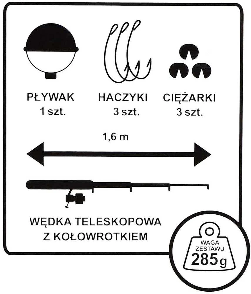 Žvejybinis komplektas Enero 105