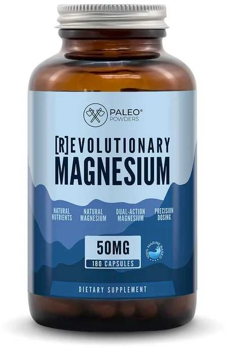 Paleo Powders magnio oksido monohidratas iš Negyvosios jūros, 180 kaps.