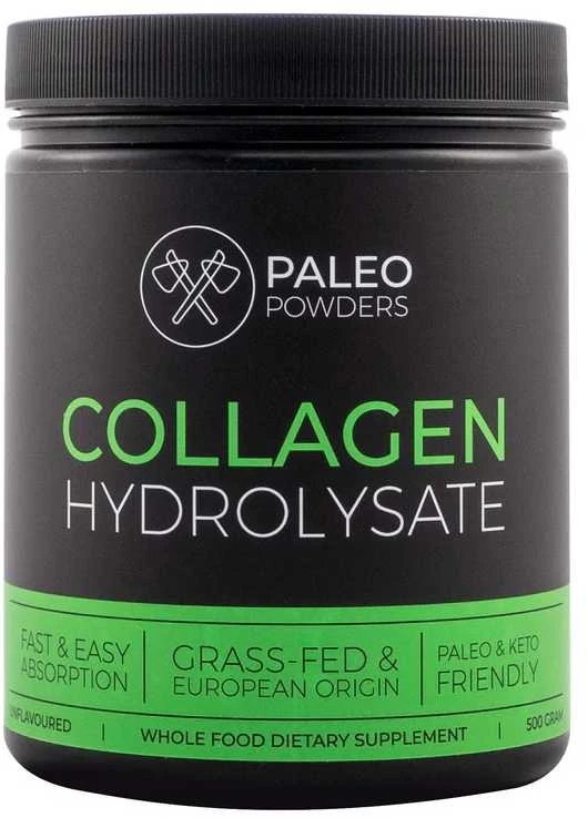 Paleo Powders hidrolizuotas natūralus jaučio kaulų kolagenas, 500 gr.