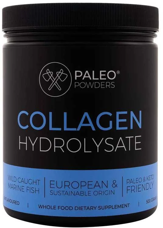 Paleo Powders hidrolizuotas natūralus laukinių žuvų kolagenas, 500 gr.