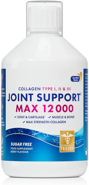 Swedish Nutra Collagen Joint Support MAX skystas jūrinis kolagenas sąnariams, 500 ml.