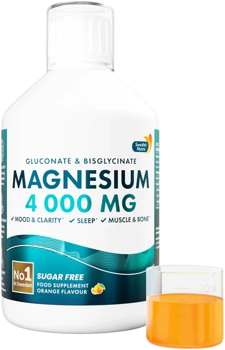 Swedish Nutra Skystas magnis 4 000 mg – apelsinų skonio, 500 ml