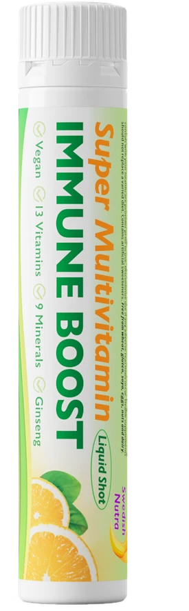 Swedish Nutra Super Multivitamin Immune Boost skysti multivitaminai imunitetui šotas, 1 vnt.