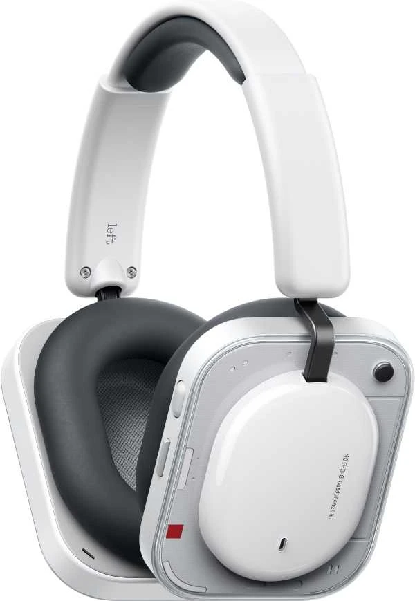 Nothing Headphone (a) baltos ausinės su mygtukais