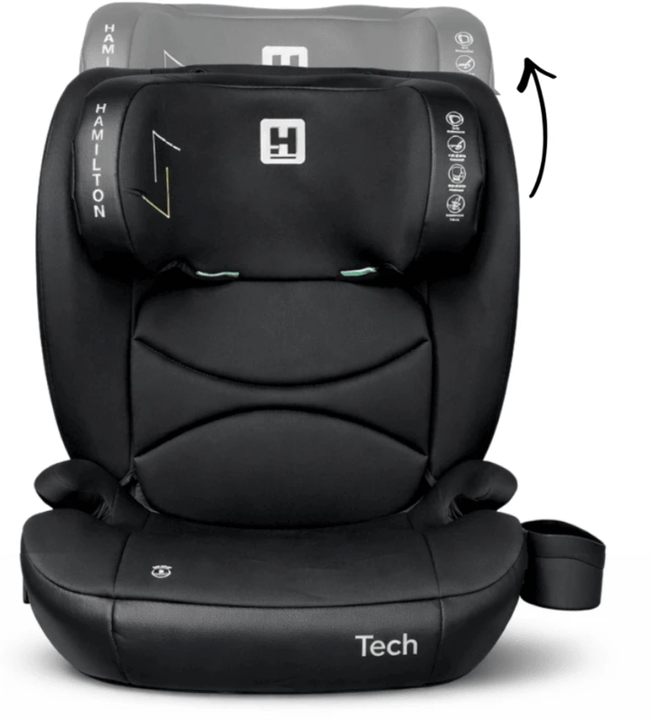 Automobilinė saugos kėdutė HAMILTON Tech 100-150cm i-size fix 15-36 kg