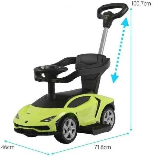 Paspiriama mašinėlė vaikams Lamborghini 3 in 1