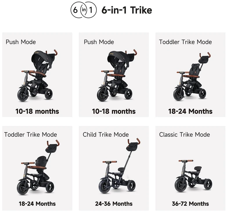 MILLY MALLY 6299 Qplay Triratis Rito Deluxe guminis rudas