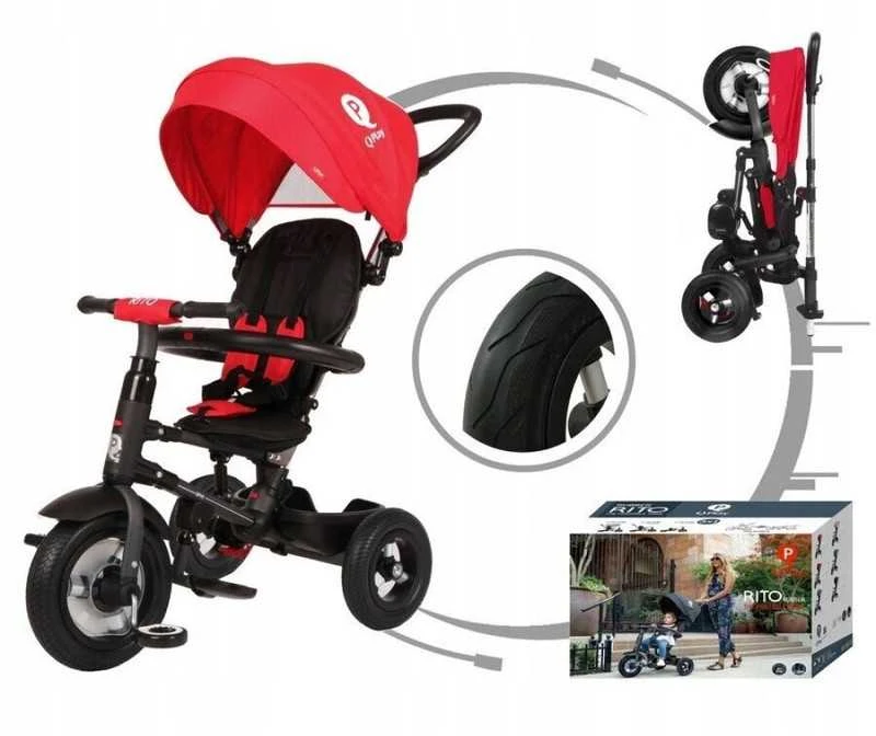 Sulankstomas triratukas QPlay Rito Rubber