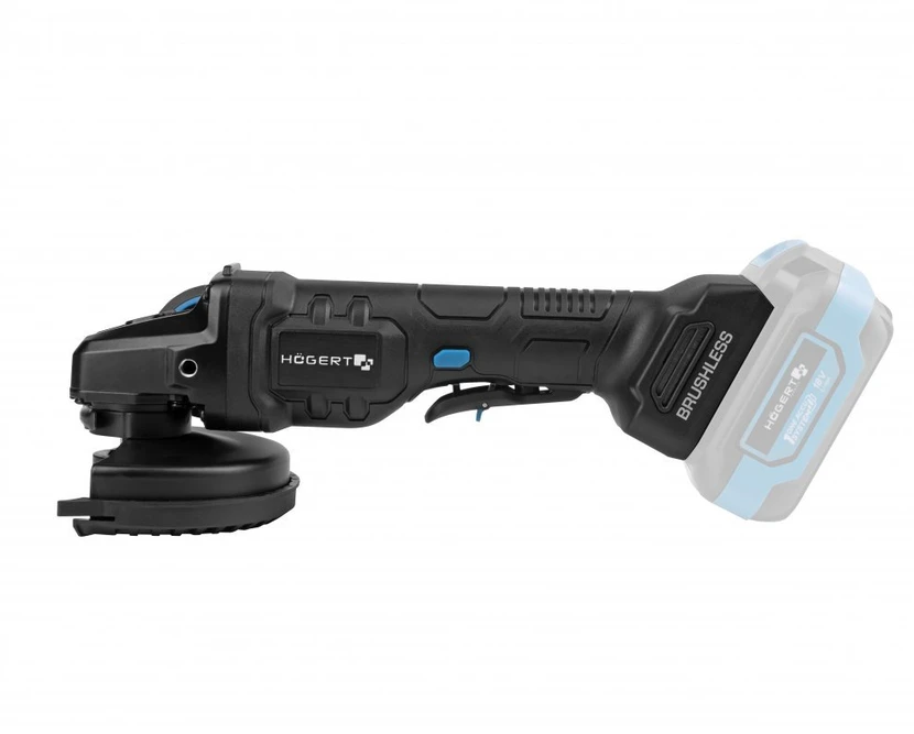 Hoegert 125MM 18V CORDLESS BRUSHLESS ANGLE GRINDER WITH PADDLE SWITCH