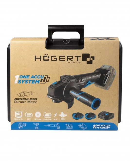 125MM 18V CORDLESS BRUSHLESS ANGLE GRINDER WITH PADDLE SWITCH