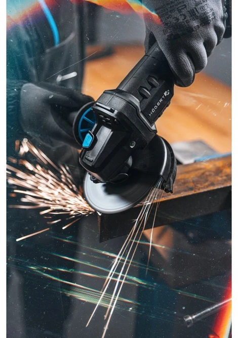Hoegert 125MM 18V CORDLESS BRUSHLESS ANGLE GRINDER WITH PADDLE SWITCH