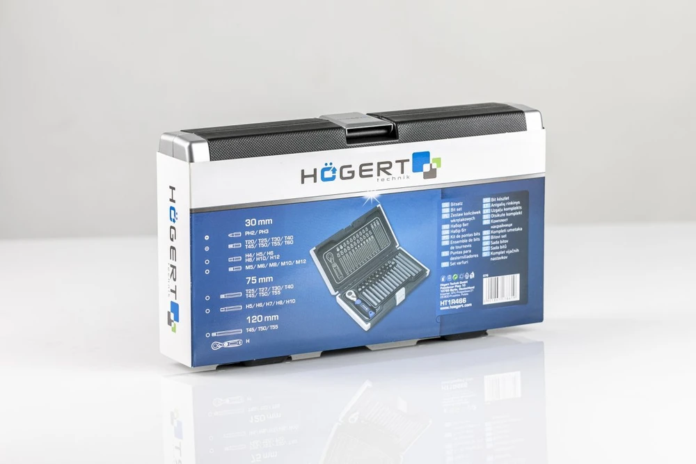Sukimo antgalių komplektas Hogert HT1R466; 37 vnt.