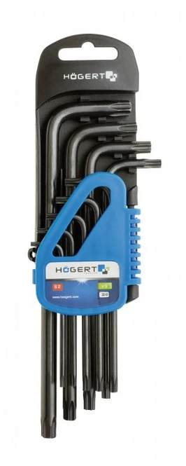 Hogert 9 dalių "Torx" raktų rinkinys