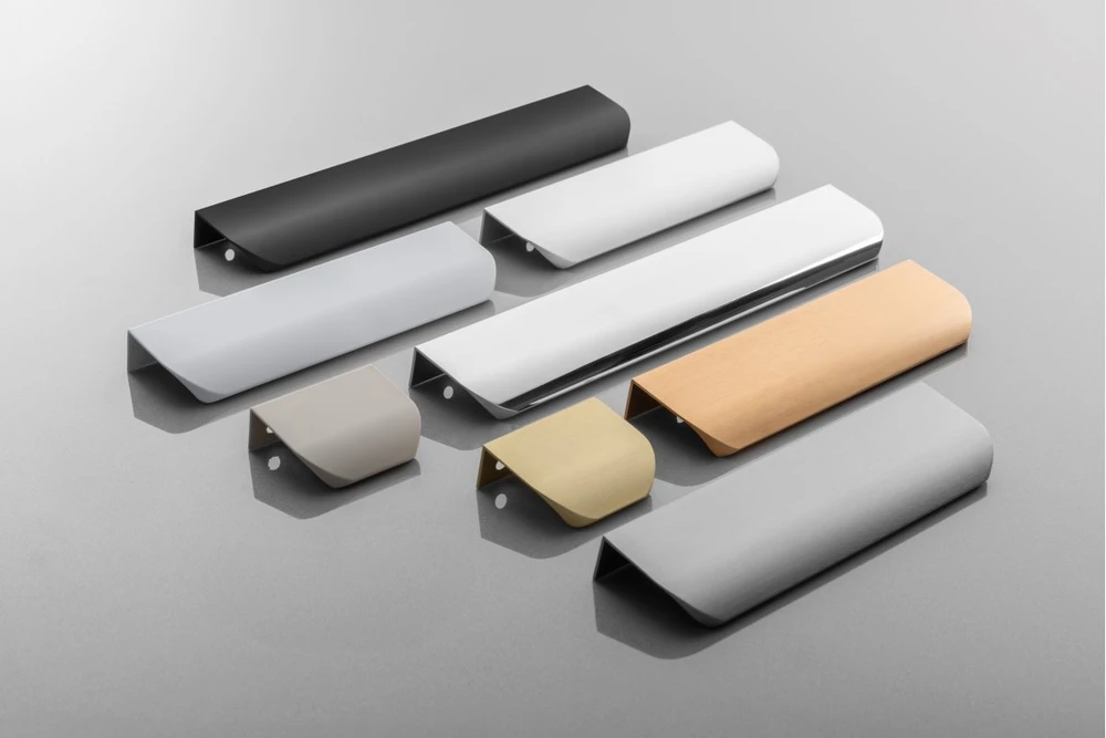 Aliuminio handle HEXA C=96 mm baltas