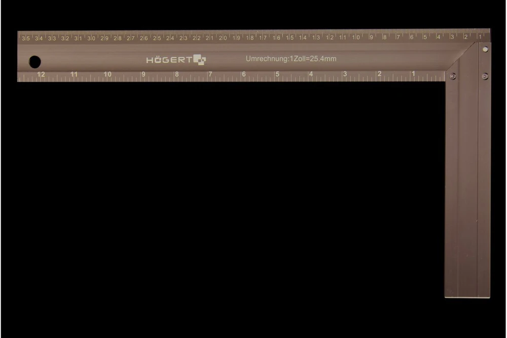 HOGERT Aliuminio staliaus kvadratas 250x190 mm