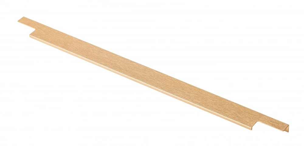 Aluminum handle LIND C = 256/596/18 mm brushed auksinis