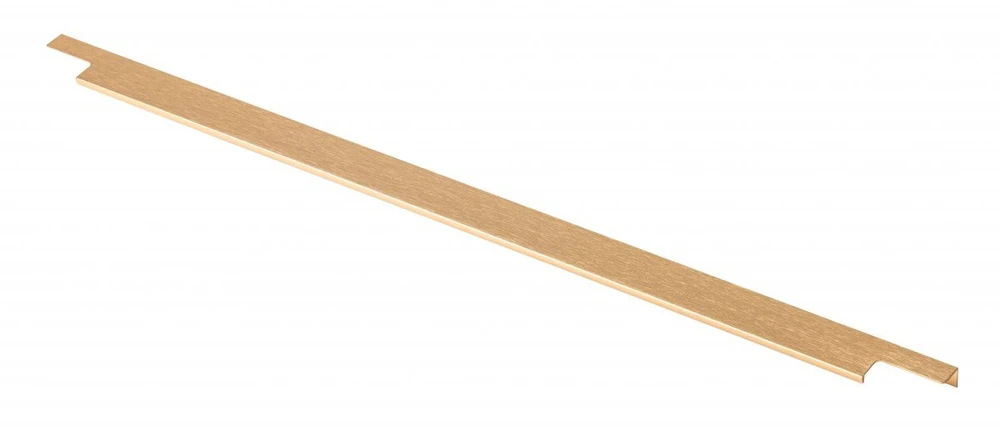 Aluminum handle LIND C = 352/796/18 mm brushed auksinis