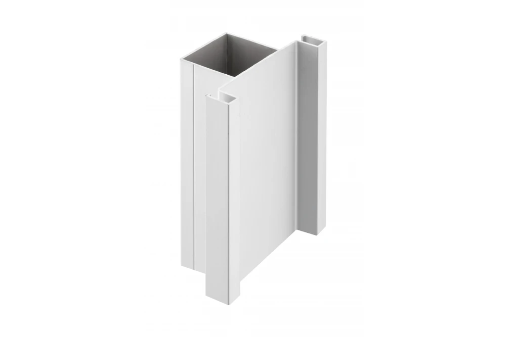 Aluminum profile, handleless system VELLO, T two-sided, sidabrinis, length 3 m