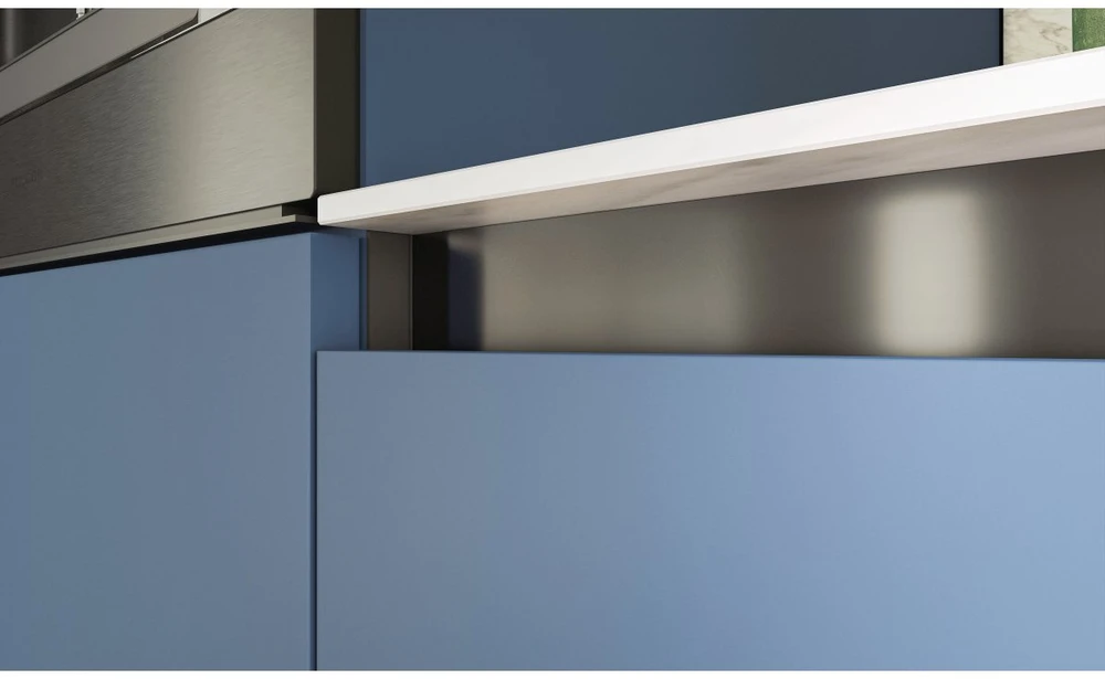 Aluminum profile, handleless system VELLO with LED function, L, juodas, length 4.10 m