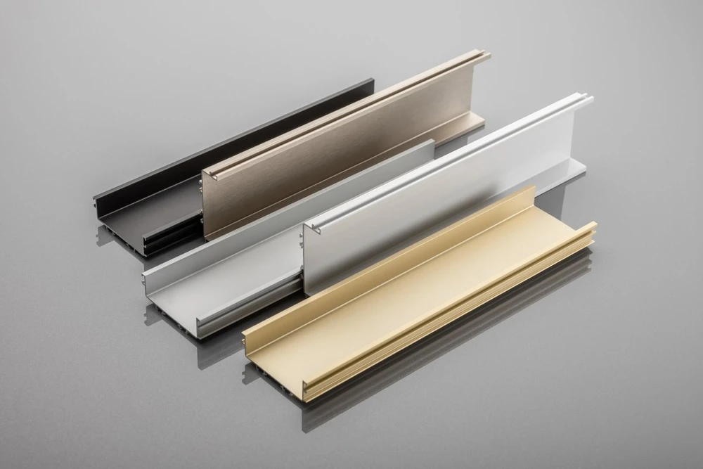 Aluminum profile, handleless system VELLO with LED function, C, juodas, length 3 m