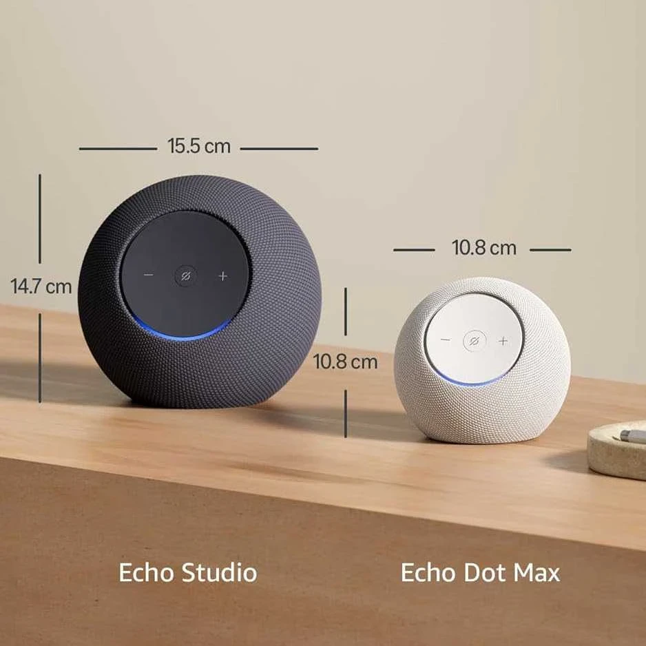 Amazon Echo Dot Max (2025) juoda (Pažeista pakuotė)
